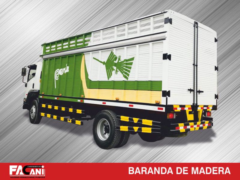 07 sobre chasis baranda de madera carrocerias facani Peru