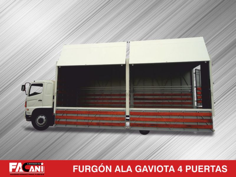 22 sobre chasis furgon ala gaviota 4 puertas carrocerias facani Peru